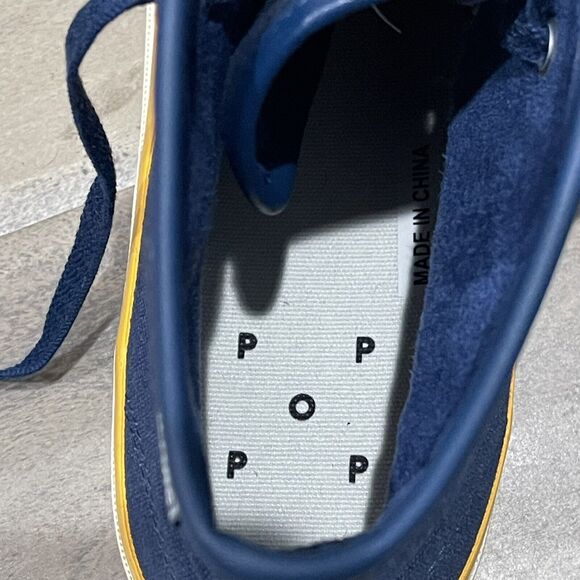 Converse Shoes Size 8 Mens Navy Yellow Pop Trading Jack Purcell Pro HighCompany - Picture 8 of 12